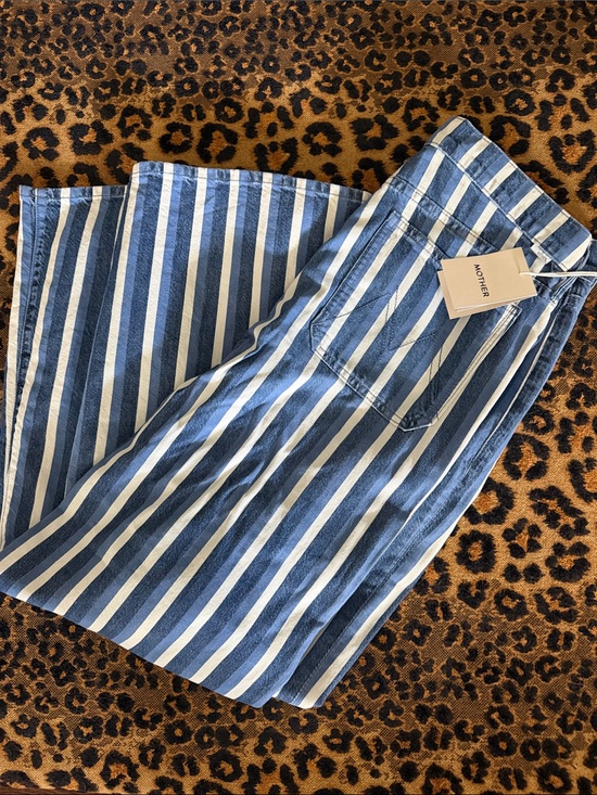MOTHER Denim - MOTHER Blue and White Vertical Stripe Women’s Jeans💋NWT FIRM NO OFFERS💋